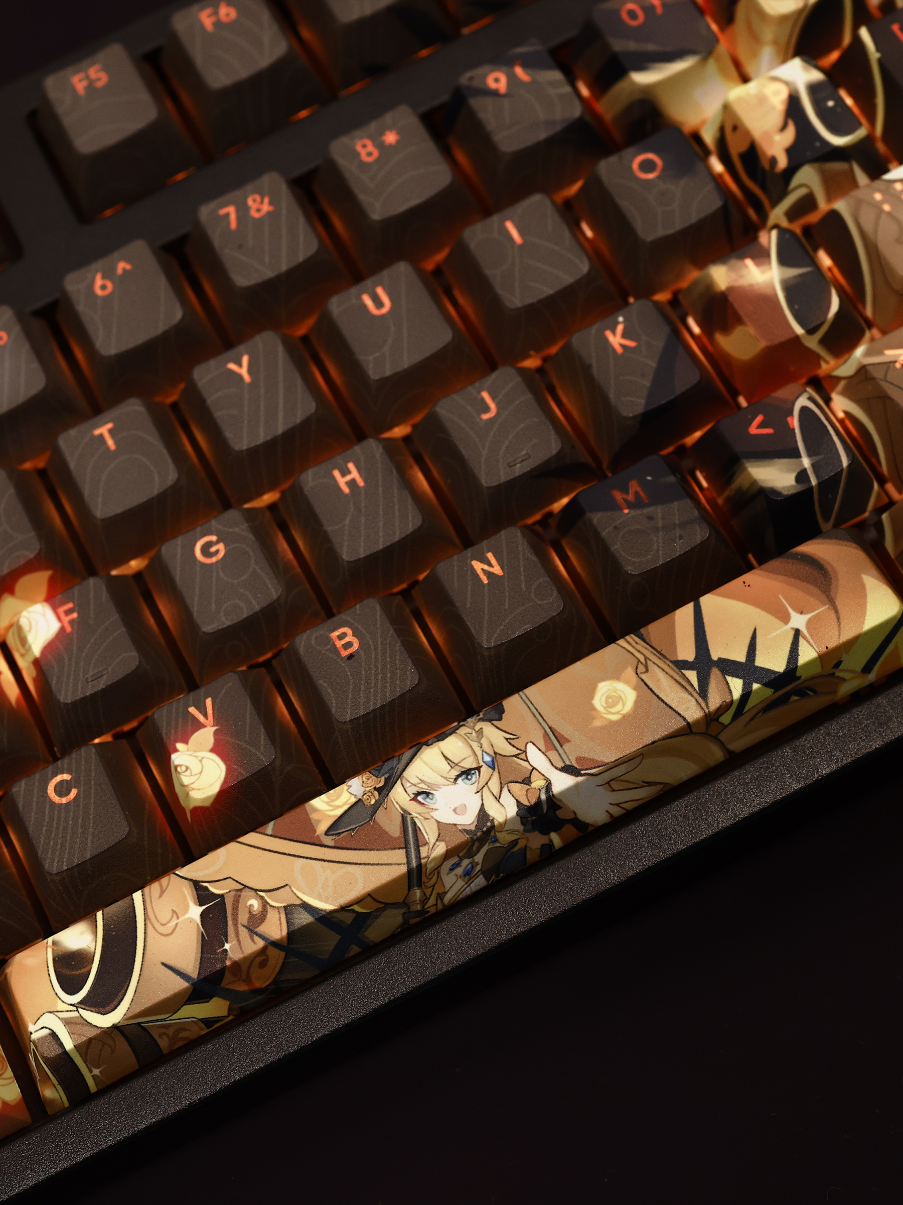 原神娜維婭透光RGB108鍵標準配列衛星軸鍵帽-ZUIHANG SHOP