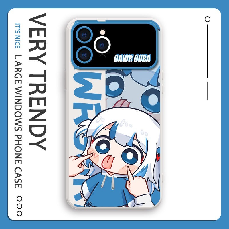 Gawr Gura液態大視窗全包矽膠防摔軟殼-ZUIHANG SHOP