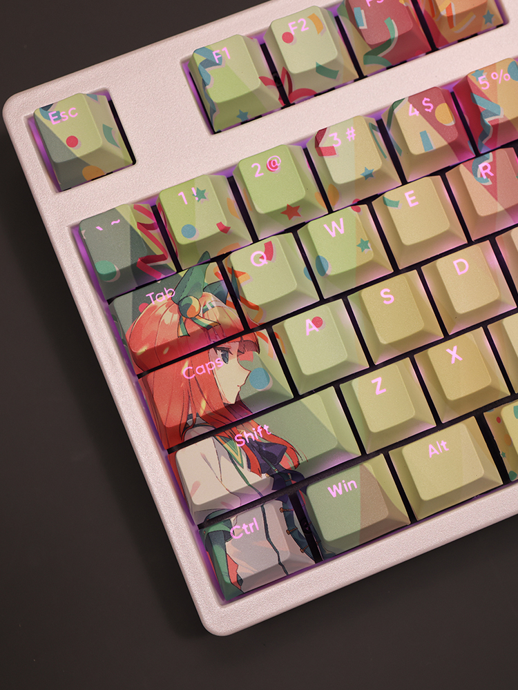 無聲鈴鹿透光RGB108鍵標準配列衛星軸鍵帽-ZUIHANG SHOP