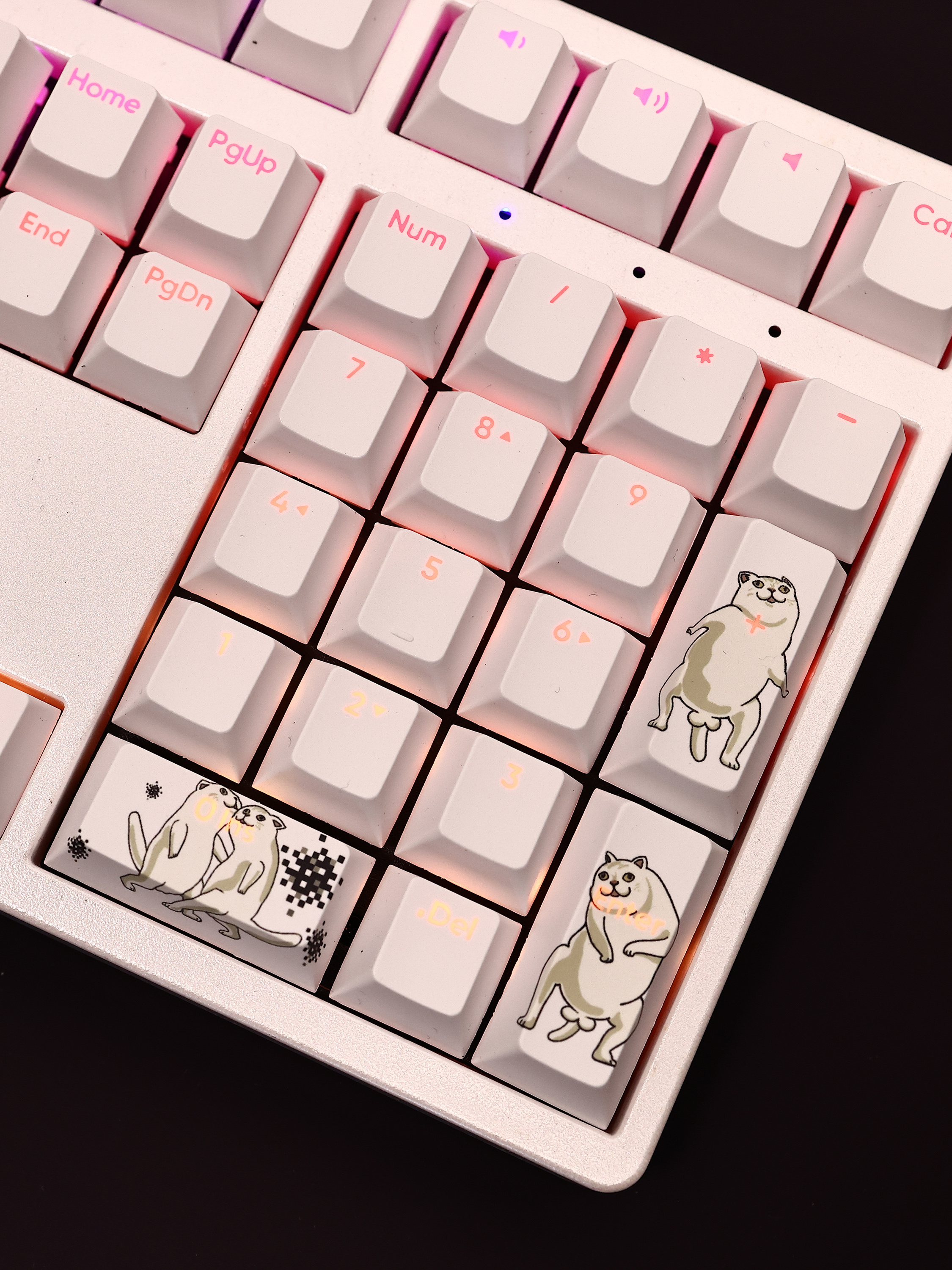 MUR貓透光RGB108鍵標準配列衛星軸鍵帽-ZUIHANG SHOP