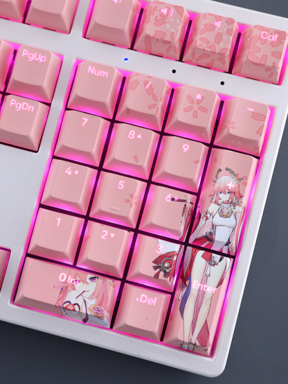 八重神子透光RGB108鍵標準配列衛星軸鍵帽-ZUIHANG SHOP