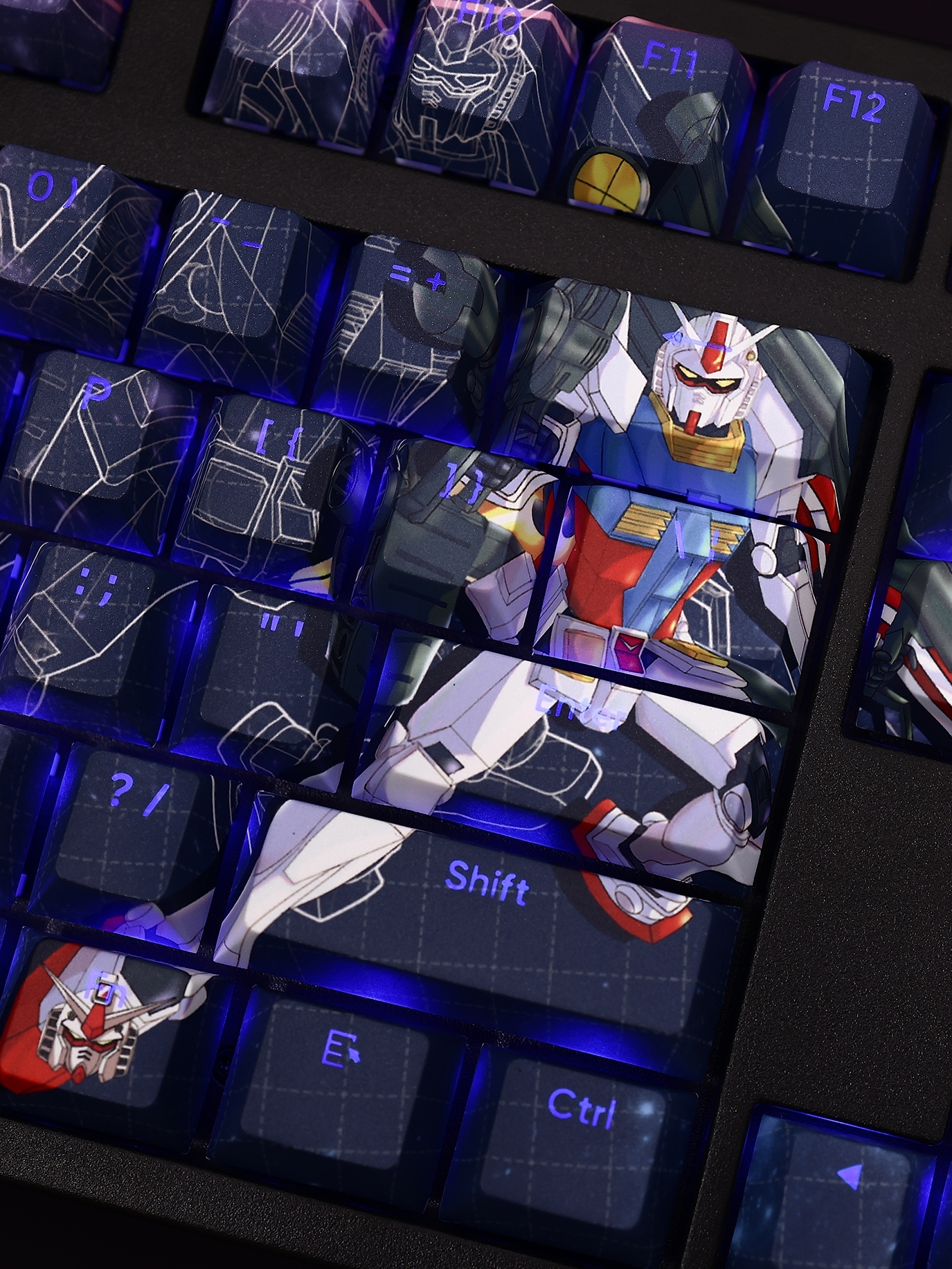 元祖高達透光RGB108鍵標準配列衛星軸鍵帽