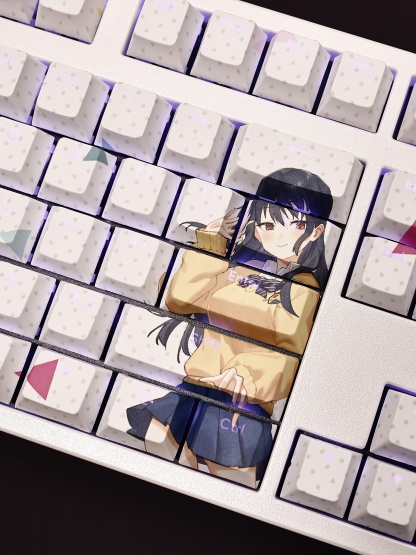 山田杏奈透光RGB108鍵標準配列衛星軸鍵帽-ZUIHANG SHOP