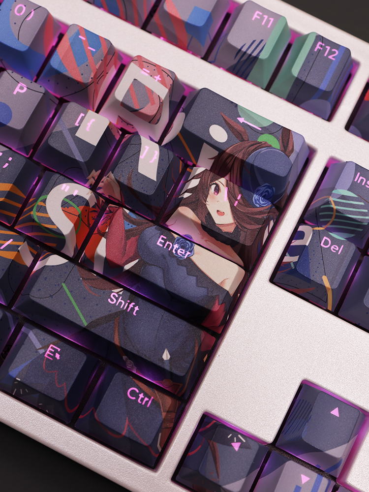 米浴賽馬娘透光RGB108鍵標準配列衛星軸鍵帽-ZUIHANG SHOP