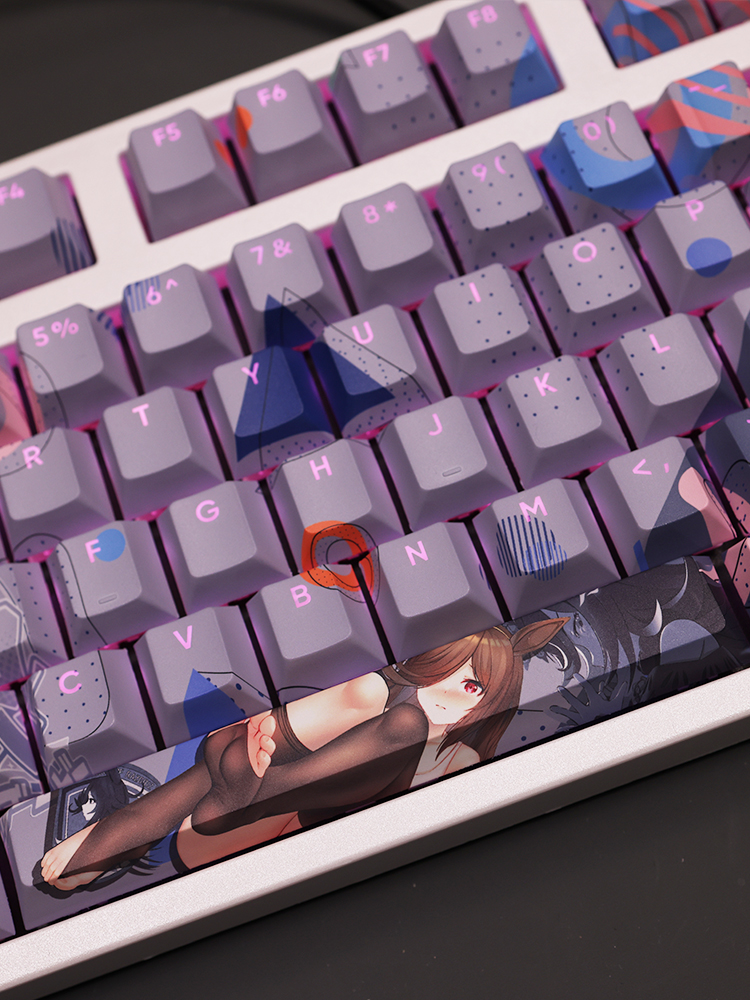 米浴賽馬娘透光RGB108鍵標準配列衛星軸鍵帽-ZUIHANG SHOP