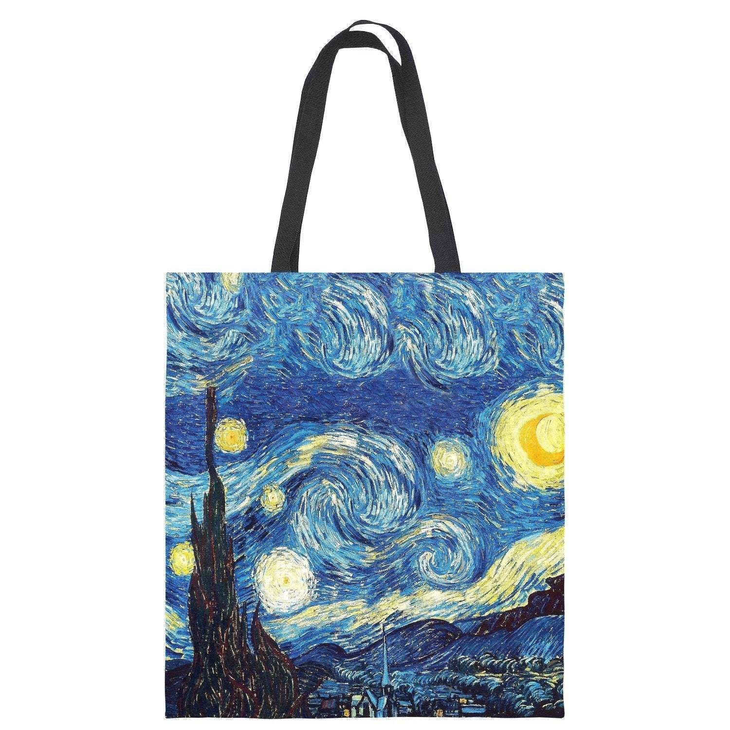 Van Gogh starry sky canvas tote bag mySite