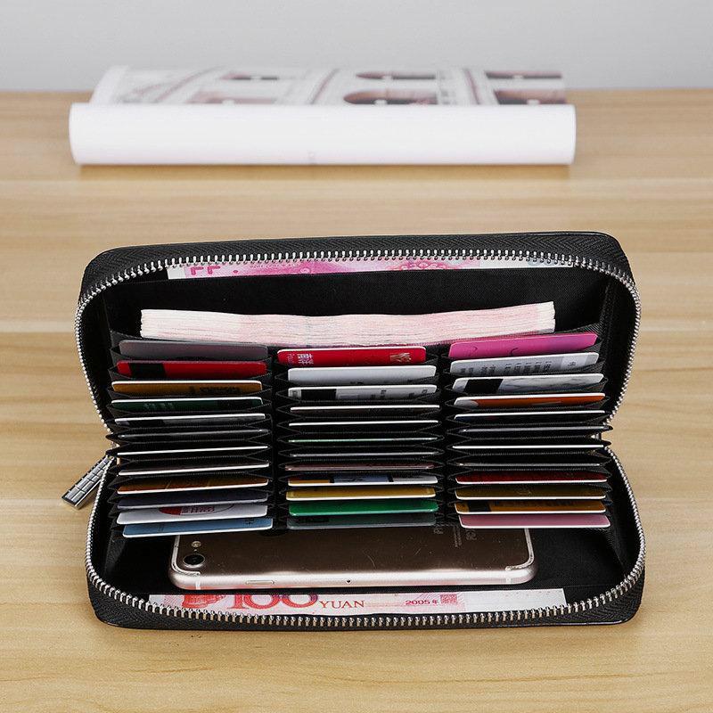 RFID Genuine Leather Card Wallet mySite