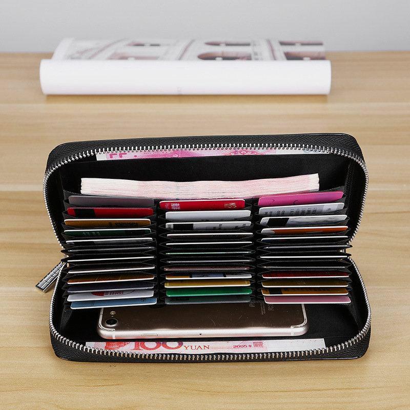 RFID Genuine Leather Card Wallet mySite