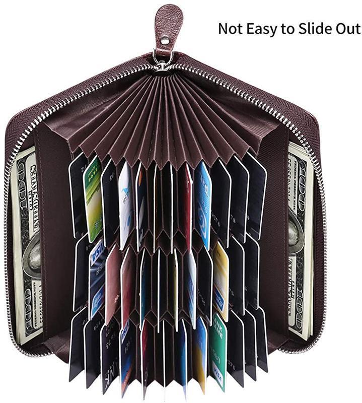 RFID Genuine Leather Card Wallet mySite