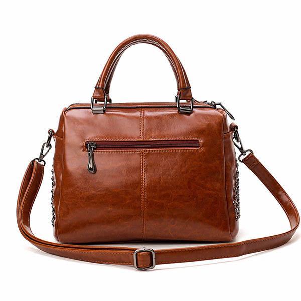 Ladies Soft Leather Fashion All-match Messenger Bag mySite
