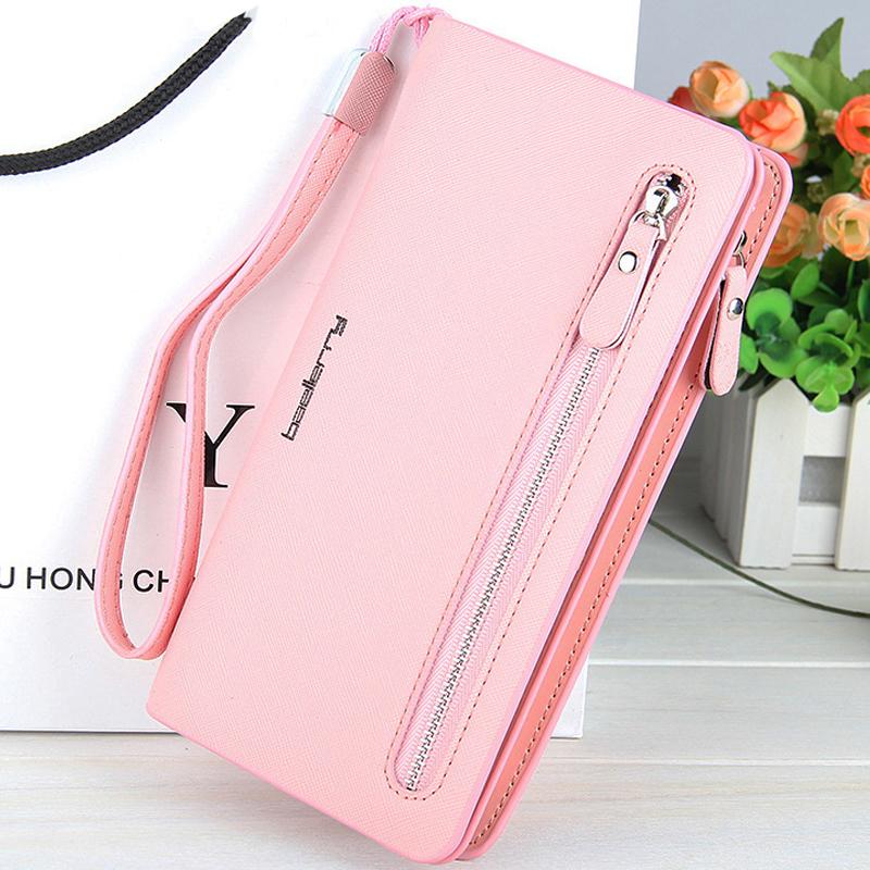 Ladies Long Cross Pattern Wallet mySite