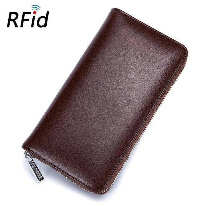 RFID Genuine Leather Card Wallet mySite