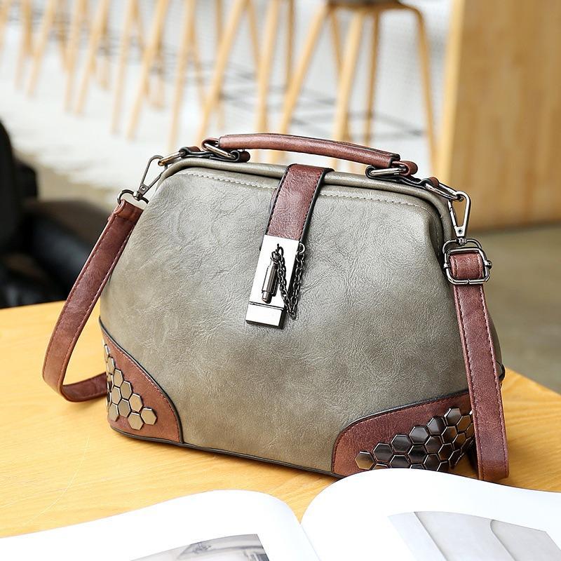 Ladies vintage leather shoulder bag mySite