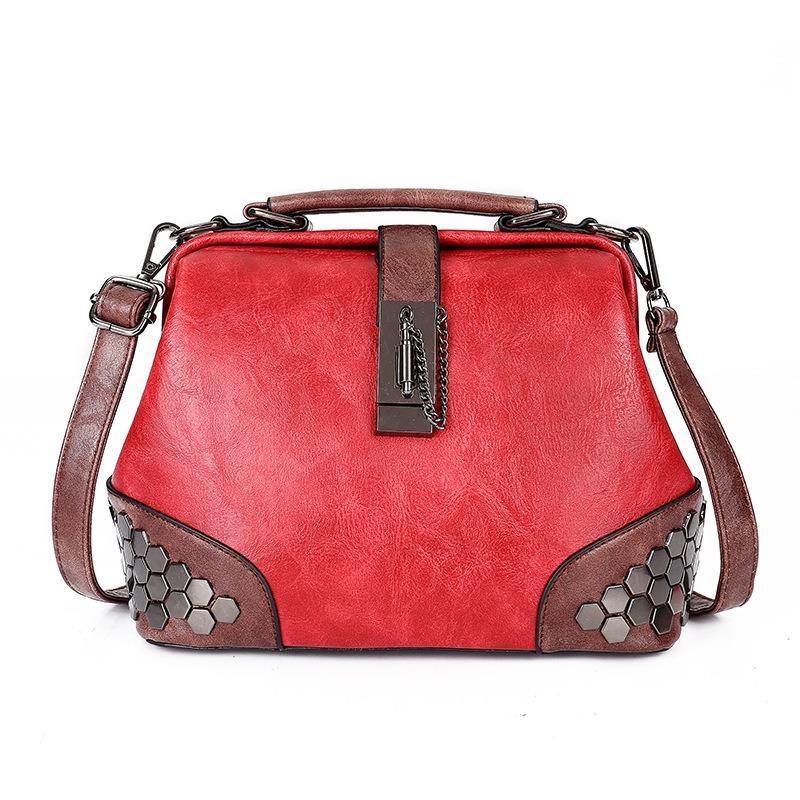 Ladies vintage leather shoulder bag mySite