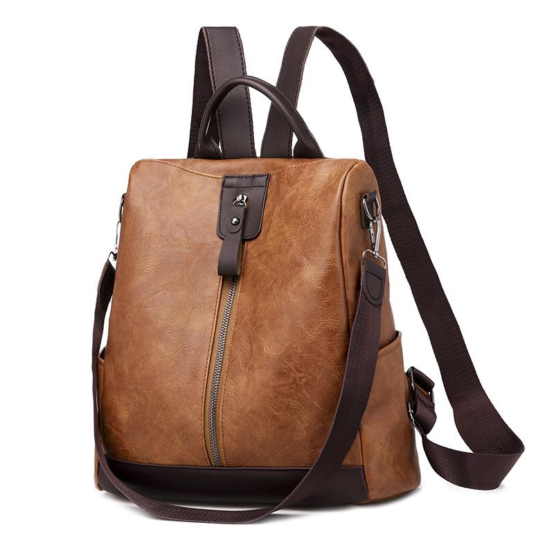 Women's simple and versatile large-capacity backpack mySite