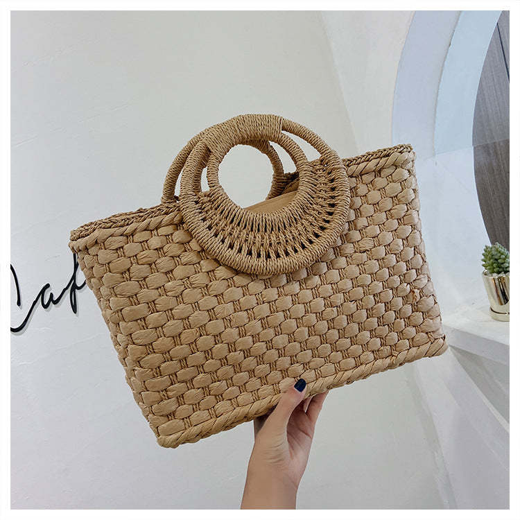 Ladies straw bohemian vacation beach bag mySite