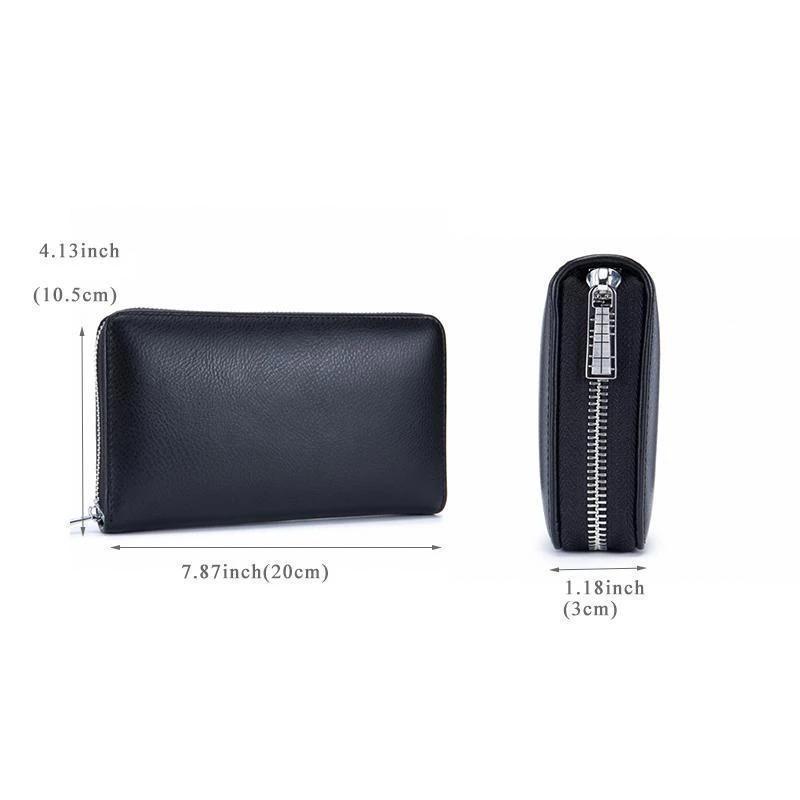 RFID Genuine Leather Card Wallet mySite