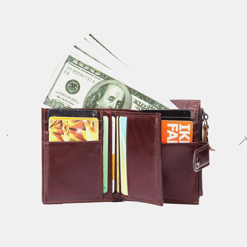 Genuine Leather Multifunctional  Wallet mySite