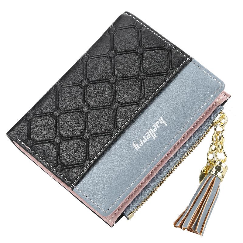 Ladies Short Stitching Color Wallet mySite