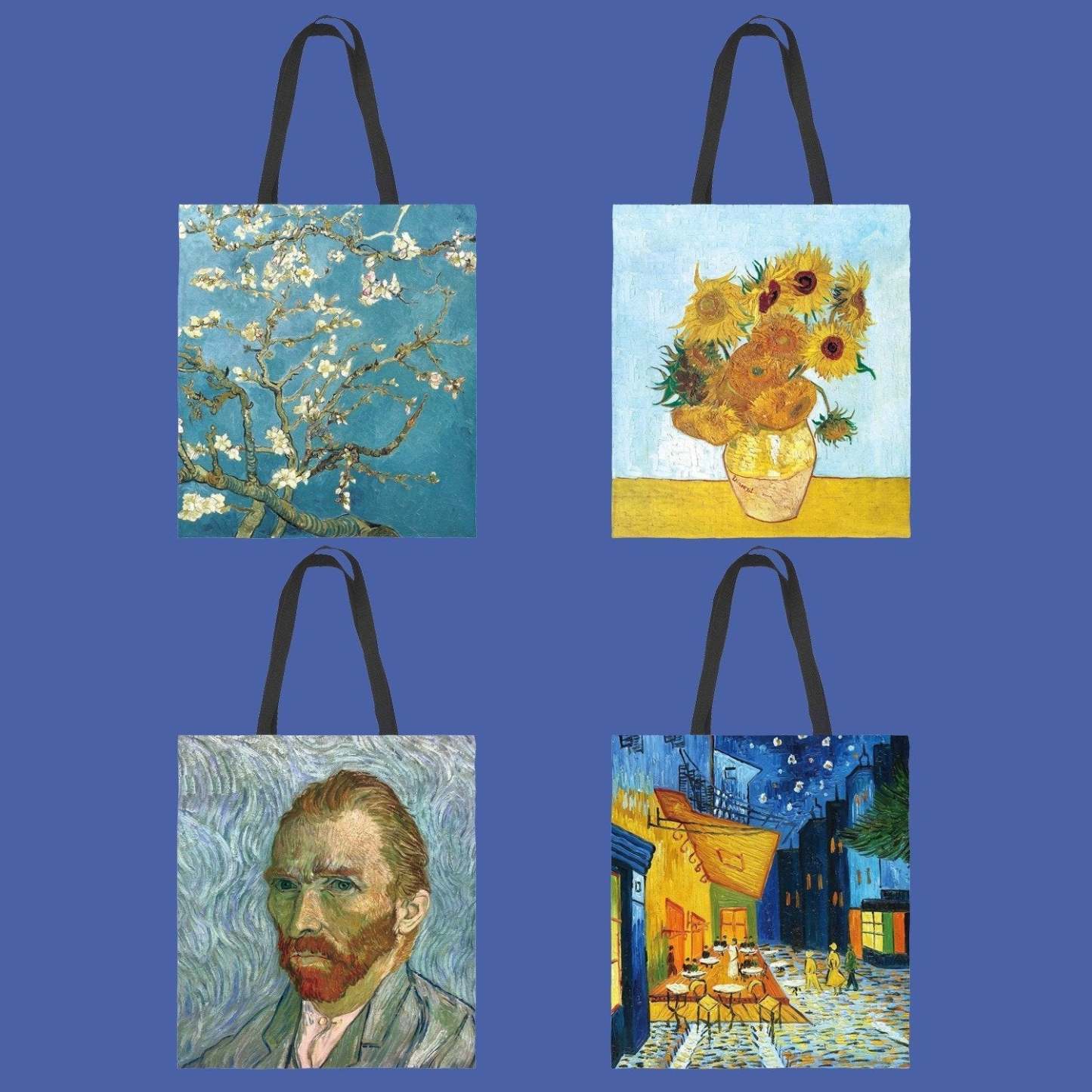 Van Gogh starry sky canvas tote bag mySite