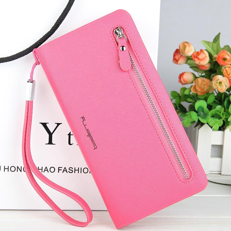 Ladies Long Cross Pattern Wallet mySite