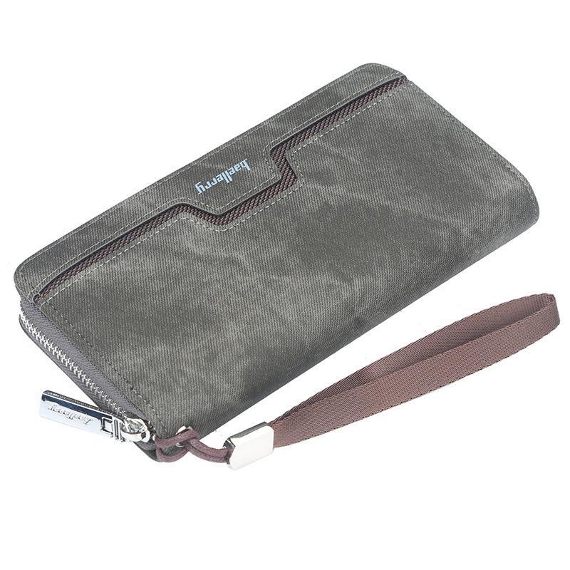 Men's long zipper wallet mySite