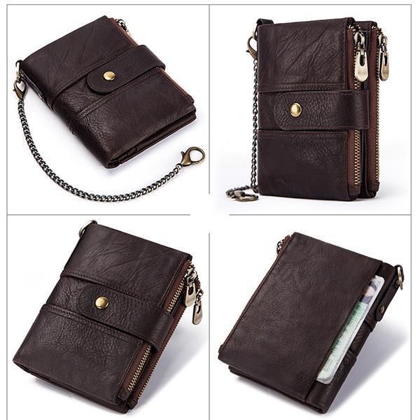 GenuineLeather Anti-theft Retro Wallet mySite