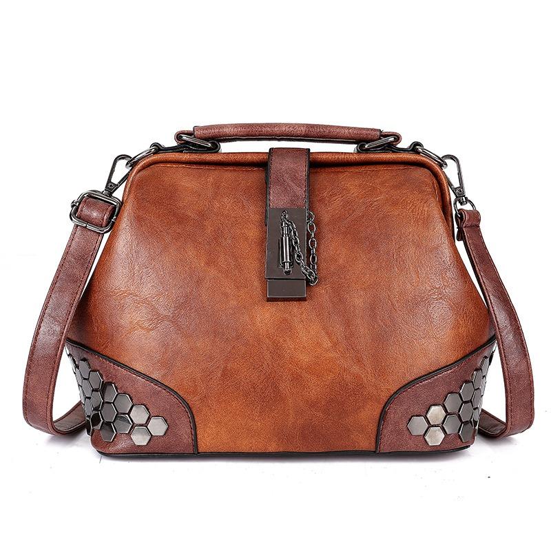 Ladies vintage leather shoulder bag mySite