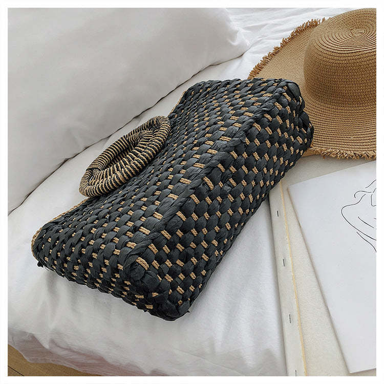 Ladies straw bohemian vacation beach bag mySite