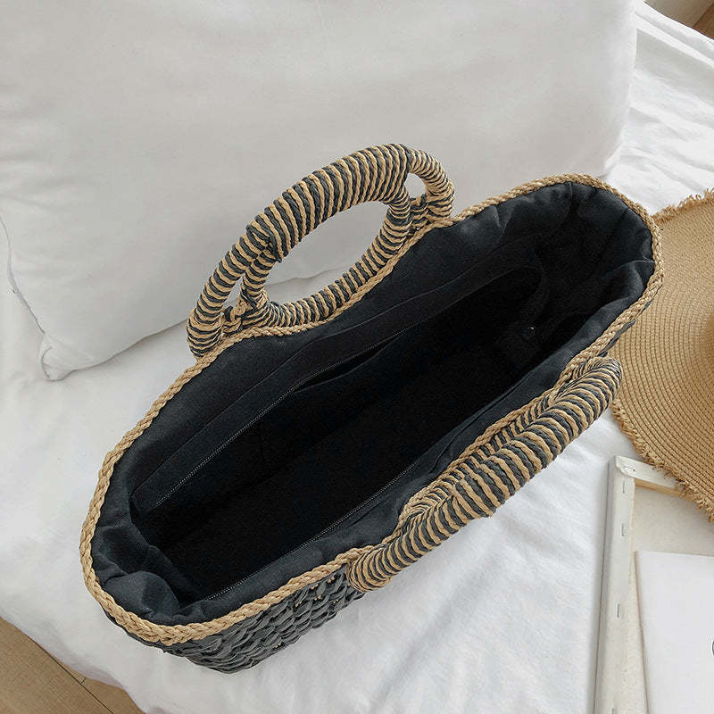 Ladies straw bohemian vacation beach bag mySite