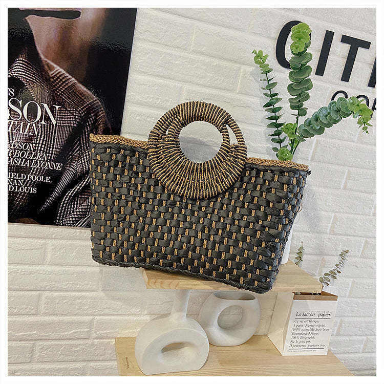 Ladies straw bohemian vacation beach bag mySite