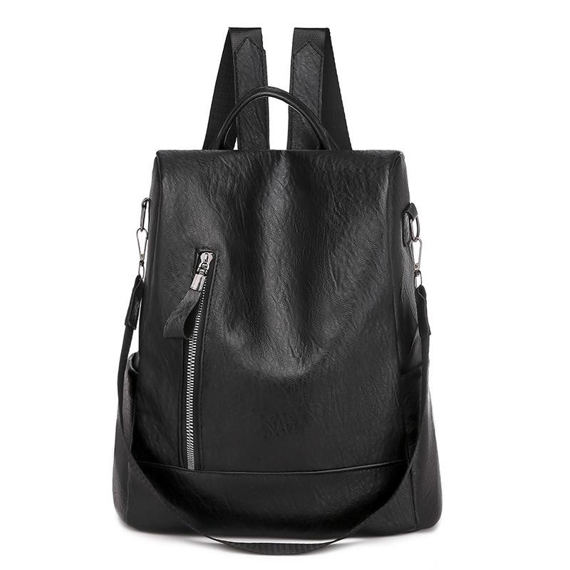 Women's simple casual all-match backpack mySite