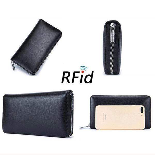 RFID Genuine Leather Card Wallet mySite