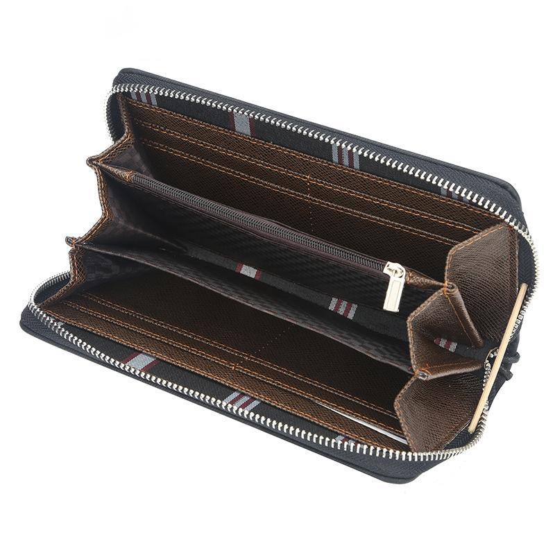 Men's long zipper wallet mySite