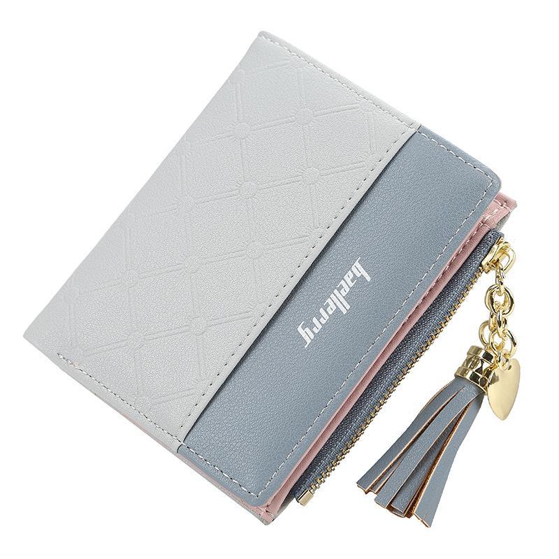 Ladies Short Stitching Color Wallet mySite