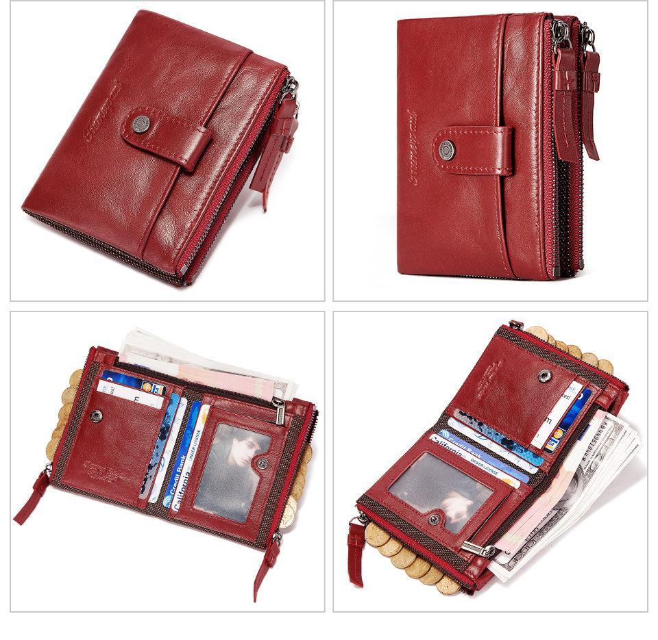 RFID Genuine Leather Men's 6 Card Wallet mySite