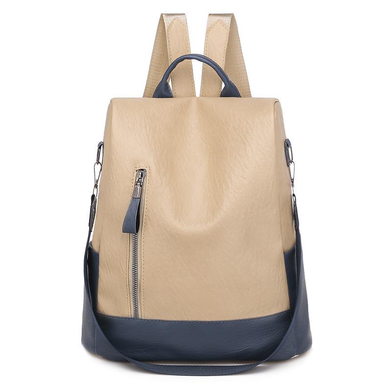 Women's simple casual all-match backpack mySite