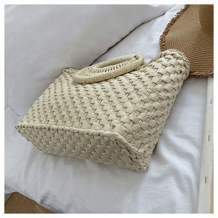Ladies straw bohemian vacation beach bag mySite