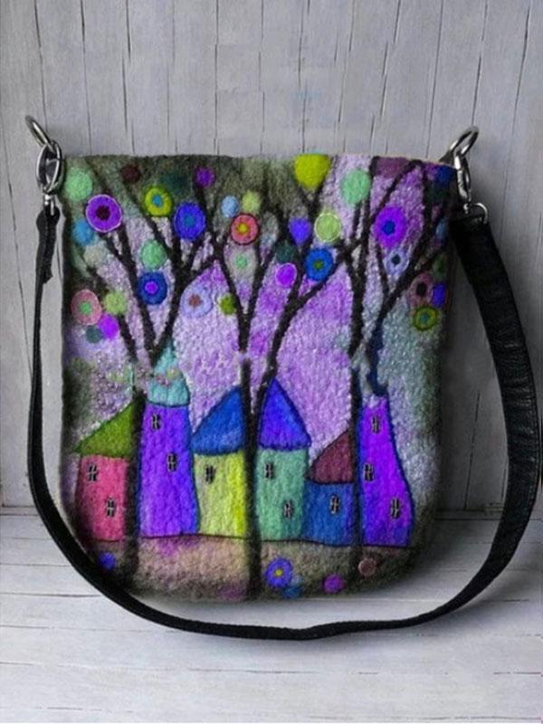 Women's fashion wild printed crossbody bag mySite