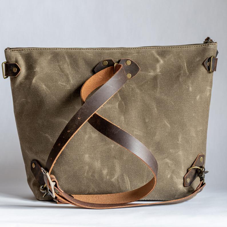 Convertible Cowhide Backpack | Tote Bag | Crossbody Bag mySite