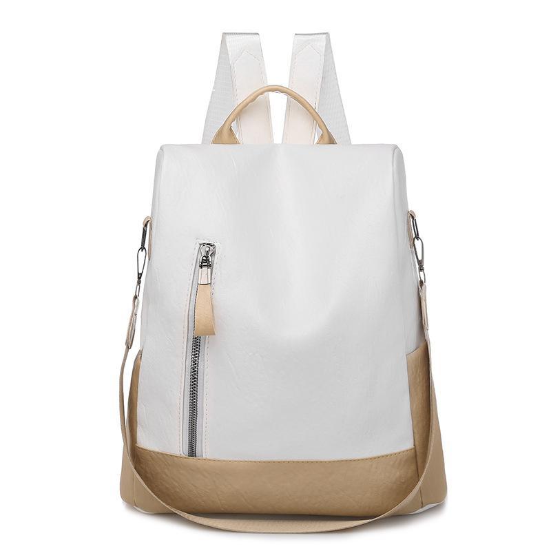 Women's simple casual all-match backpack mySite