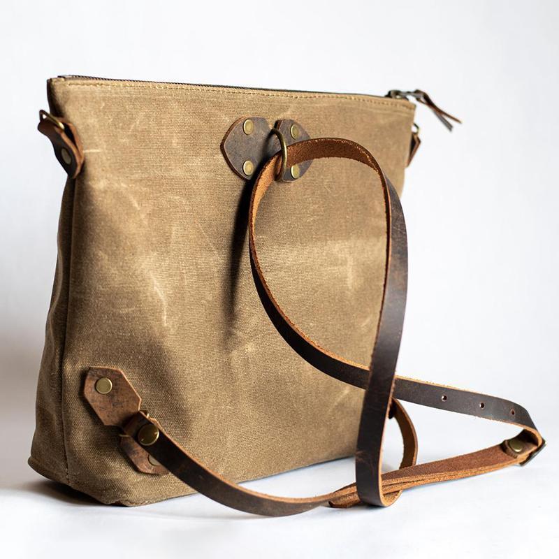 Convertible Cowhide Backpack | Tote Bag | Crossbody Bag mySite