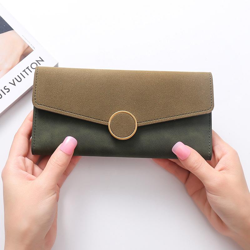 All-match stitching long card holder Multi-card position  bag mySite