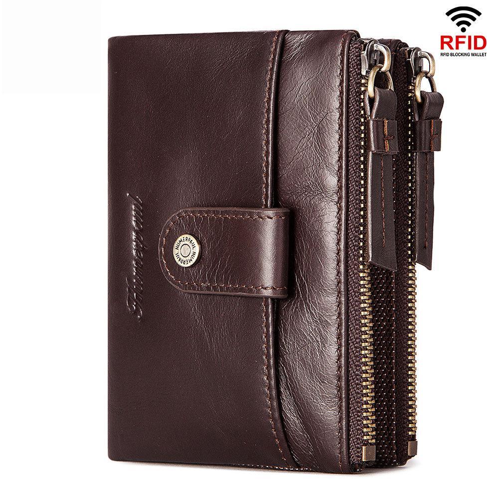 RFID Genuine Leather Men's 6 Card Wallet mySite