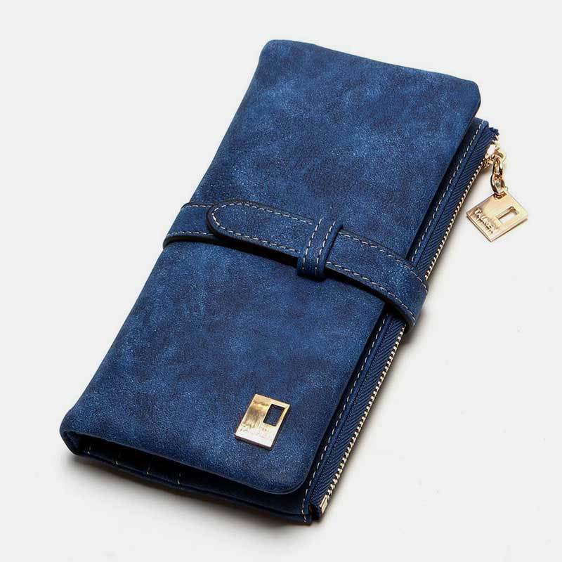 Lightweight Vintage LargeCapacity Long Wallet mySite