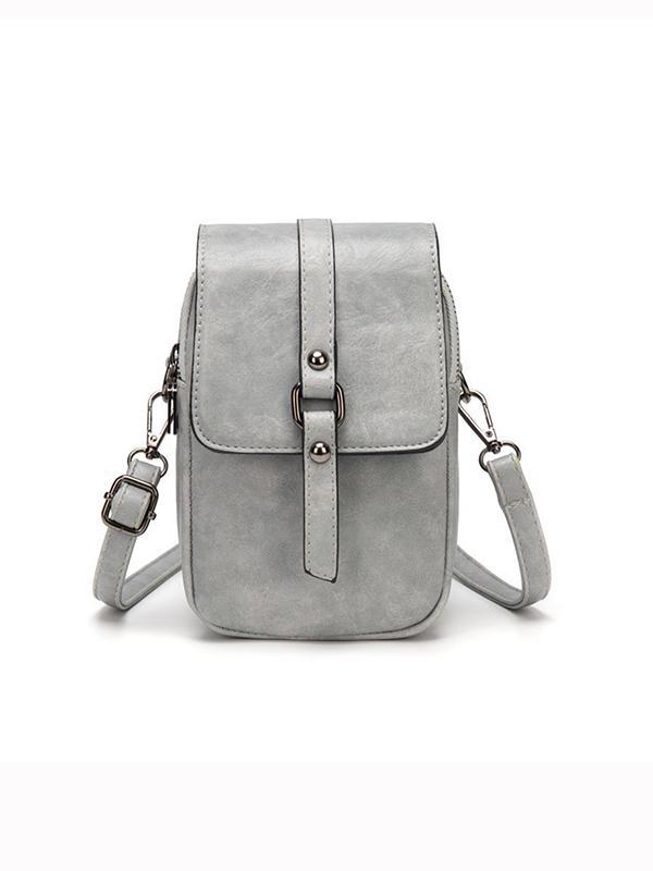 Retro Oil Wax Pu Shoulder Messenger Bag mySite