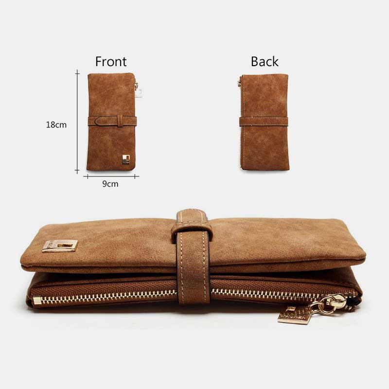 Lightweight Vintage LargeCapacity Long Wallet mySite