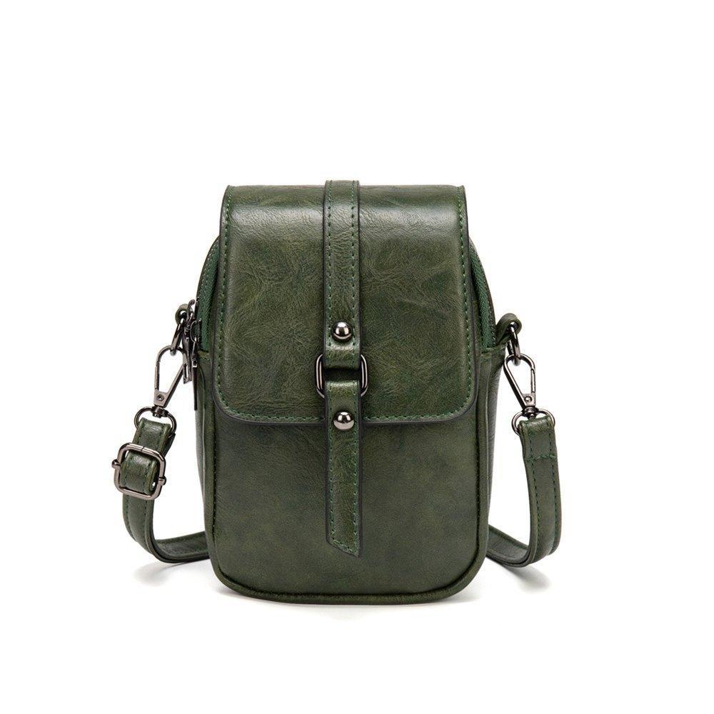 Retro Oil Wax Pu Shoulder Messenger Bag mySite