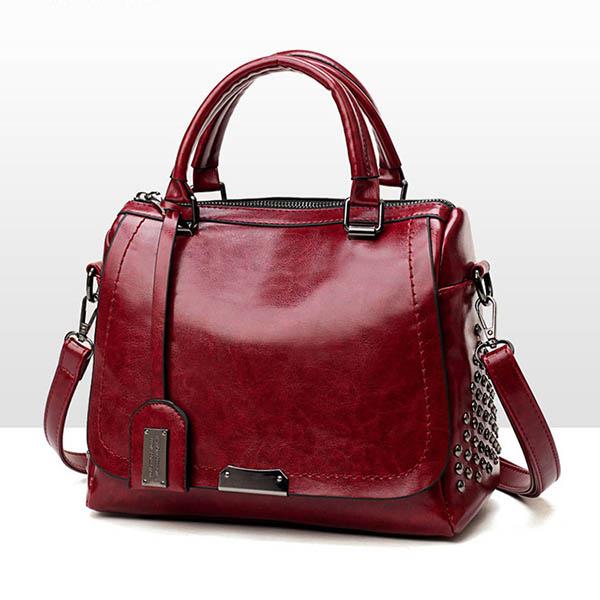 Ladies Soft Leather Fashion All-match Messenger Bag mySite