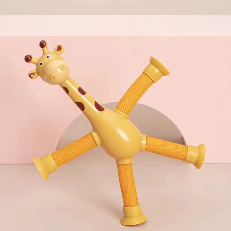 🎁🔥Telescopic suction cup giraffe toy